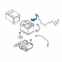 OEM 2022 Hyundai Accent Battery Sensor Assembly Diagram - 37180-J0000