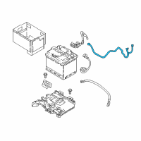 OEM Hyundai Wiring Assembly-Battery Diagram - 91850-H9090