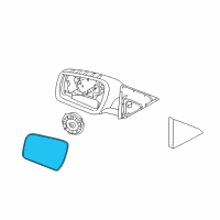 OEM 2010 Kia Soul Outside Rear Mirror & Holder, Right Diagram - 876212K000