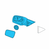 OEM 2010 Kia Soul Outside Rear View Mirror Assembly, Right Diagram - 876202K340