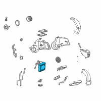 OEM Mercury Monterey Evaporator Core Diagram - 6F2Z-19860-SA