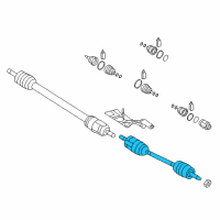 OEM 2016 Hyundai Sonata Shaft Assembly-Drive, LH Diagram - 49500-E6000