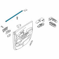 OEM 2018 Kia Sedona WEATHERSTRIP-Front Door Belt Inside Diagram - 82231A9000