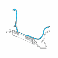 OEM Mercury Cooler Line Diagram - 6F2Z-7A031-A