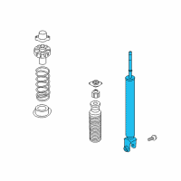 OEM Infiniti Q40 ABSORBER Kit - Shock, Rear Diagram - E6210-JK50C