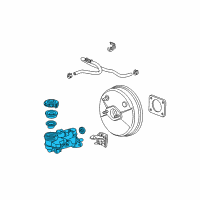 OEM 2013 Honda Insight Master Cylinder A Diagram - 46100-TK6-A51