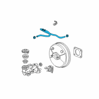 OEM 2012 Honda Fit Tube Assy., Master Power Diagram - 46402-TK6-A01
