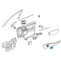 OEM 2005 Buick Park Avenue Courtesy Lamp Diagram - 88953897