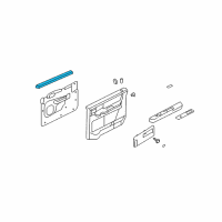 OEM 2016 Lincoln Navigator Belt Weatherstrip Diagram - 8L1Z-7825861-A