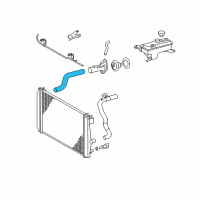 OEM Toyota RAV4 Upper Hose Diagram - 16572-28210