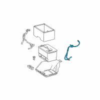 OEM 2007 Dodge Ram 1500 Battery-Negative Cable Diagram - 4801341AB