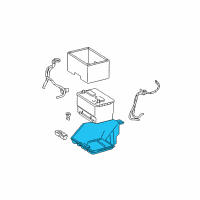 OEM Dodge Tray-Battery Diagram - 55277059AF