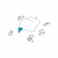 OEM Saturn Vue Transmission Mount Bracket Diagram - 15299288