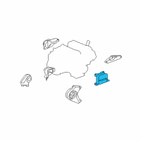 OEM Chevrolet Captiva Sport Mount, Engine Diagram - 22774205