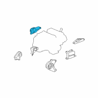OEM Saturn Vue Upper Transmission Mount Diagram - 25827638