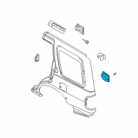 OEM Nissan Xterra Base-Filler Lid Diagram - 78120-7Z030