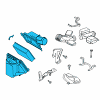 OEM 2022 Ford F-250 Super Duty Air Cleaner Assembly Diagram - LC3Z-9600-D