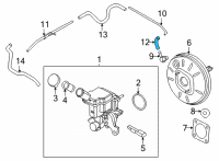 OEM 2017 Nissan Versa Note Hose Vacuum Tank Diagram - 47471-1HK3A