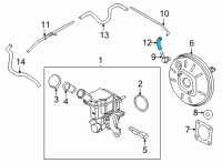 OEM 2018 Nissan Versa Note Hose Vacuum Tank Diagram - 47471-1HK3A