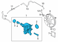OEM Nissan Versa Cylinder Assy-Brake Master Diagram - D6010-5EE0B