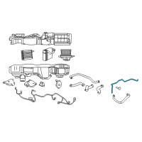 OEM Chrysler Sebring Tube-Heater Core Diagram - 4596467AB