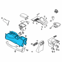 OEM 2021 Nissan Rogue Sport Body-Console Diagram - 96911-6MM0A