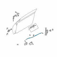 OEM 2001 Chrysler Sebring Cable-Latch Release Diagram - MR375303