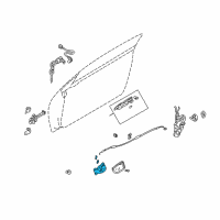 OEM 2002 Chrysler Sebring Interior Door Handle Diagram - MR473711
