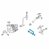 OEM 2020 GMC Canyon PIPE-TURBO COOL RTN Diagram - 24587023