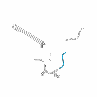 OEM Kia Sedona Hose-Oil Cooling Diagram - 254214D910