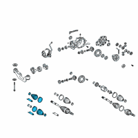 OEM 2017 Toyota Sienna Boot Kit Diagram - 04429-0T010