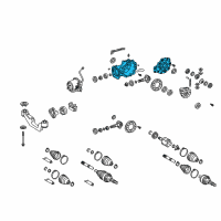 OEM 2022 Lexus RX350L Carrier Sub-Assembly, Differential Diagram - 41101-48013