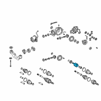 OEM 2015 Lexus RX350 Joint Assembly, Rear Drive Diagram - 42360-48021