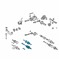 OEM 2015 Lexus RX350 Shaft Set,Rear Drive OUTBOARD Joint Diagram - 42370-49275