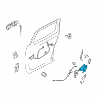 OEM Mercury Latch Diagram - 8L2Z-7826413-C
