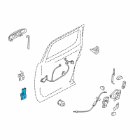 OEM 2007 Mercury Mountaineer Lower Hinge Diagram - 6L2Z-7826811-B