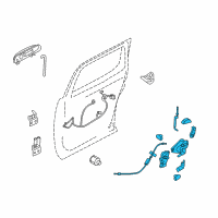 OEM 2006 Ford Explorer Lock Module Diagram - AL2Z-78264A00-AB