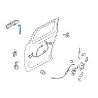 OEM 2005 Mercury Mountaineer Handle Rod Diagram - 4L2Z-7826596-AA