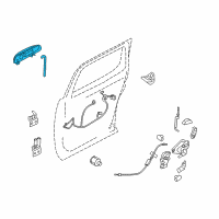 OEM 2008 Ford Explorer Sport Trac Handle, Outside Diagram - 6L2Z-7826605-AA