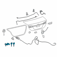 OEM 2012 Toyota Camry Cylinder & Keys Diagram - 69055-06150