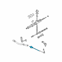 OEM GMC Inner Tie Rod Diagram - 19257595