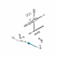 OEM GMC Savana 2500 Inner Tie Rod Diagram - 19257595
