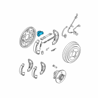 OEM Kia Rio5 Cylinder Assembly-Rear Wheel Diagram - 583301G000