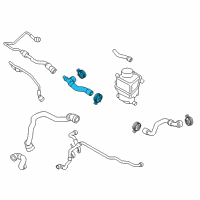 OEM BMW 550i xDrive Coolant Hose Diagram - 17-12-7-575-432