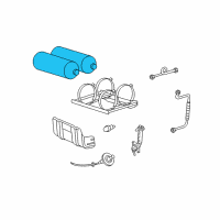 OEM 2002 Ford Crown Victoria Fuel Tank Assembly Diagram - 3W7Z-9002-BA