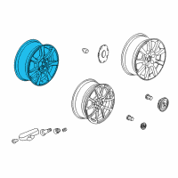 OEM 2011 Cadillac CTS Wheel Diagram - 22818052