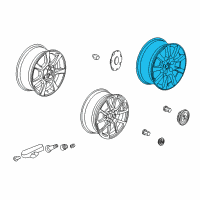 OEM 2013 Cadillac CTS Wheel Diagram - 22864508