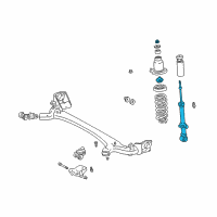 OEM 2001 Toyota Prius Strut Diagram - 48530-49186