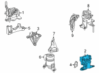 OEM 2022 Toyota Sienna Side Mount Diagram - 12306-F0080