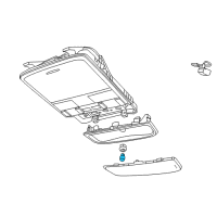 OEM 2015 Chevrolet SS Run Lamp Bulb Diagram - 92076164